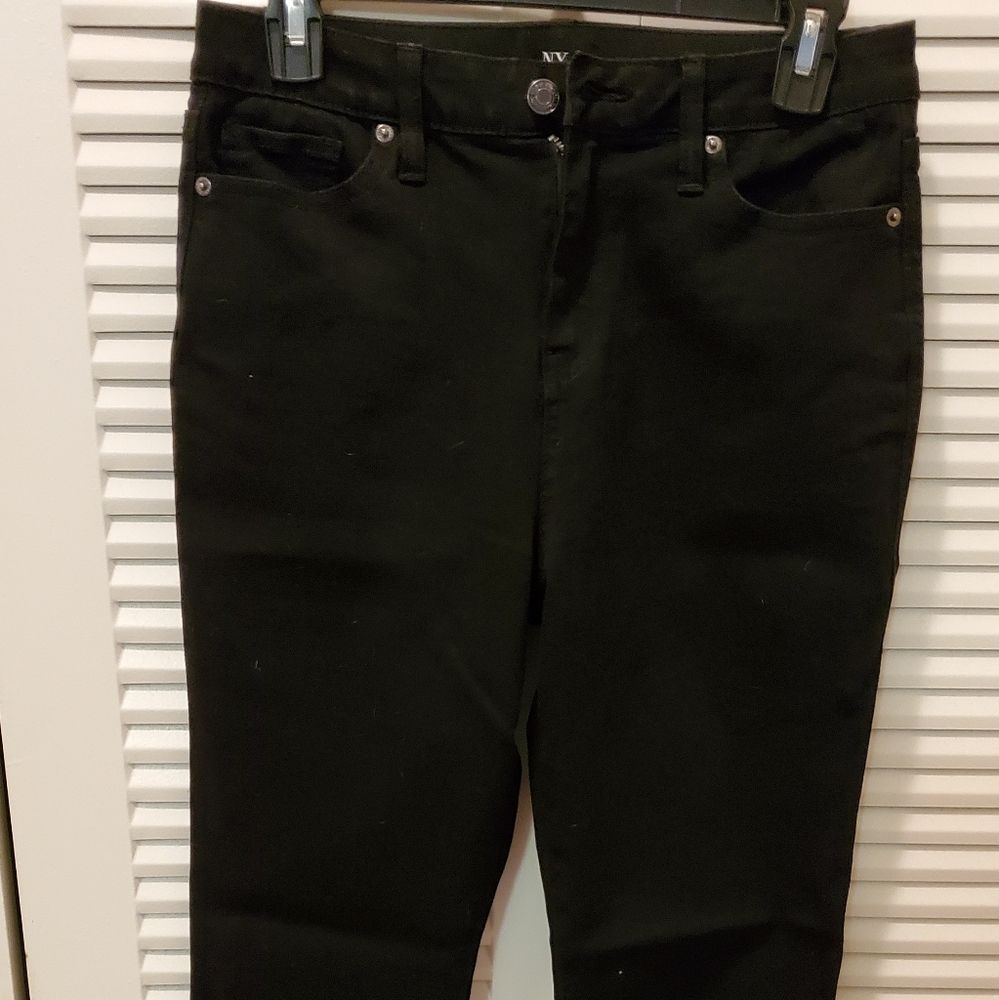 NY&Co. Womens Black Jeans High Waist Curvy Size 10